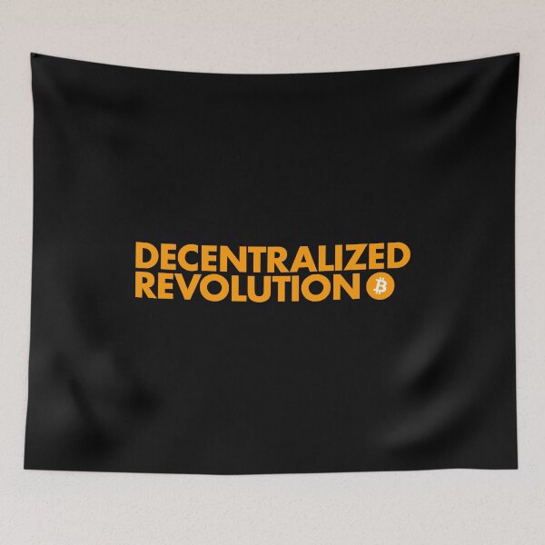 Item preview, Decentralized Revolution (Bitcoin Orange) designed and sold by NautilusMare.