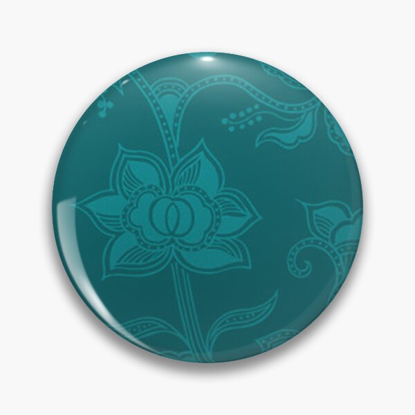 Item preview, Glamorous Vintage Floral Elegant Teal Turquoise designed and sold by SaraValor.