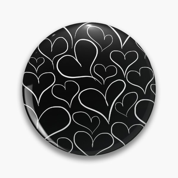 Item preview, Black Heart Seamless Pattern Background designed and sold by Angela Cini.