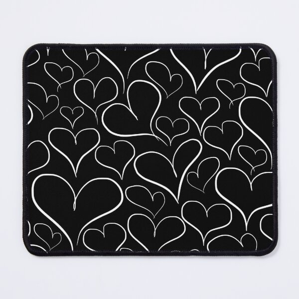 Item preview, Black Heart Seamless Pattern Background designed and sold by Angela Cini.