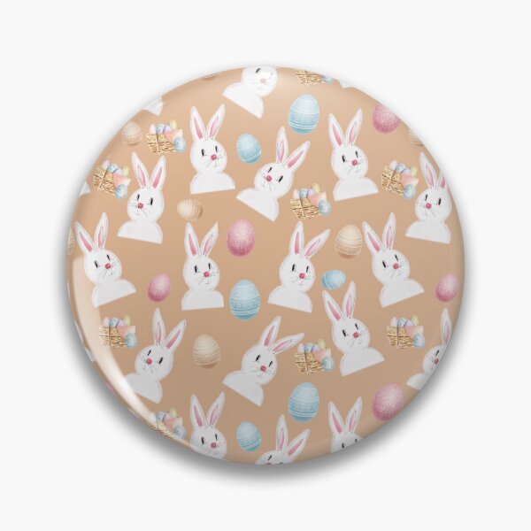 Artikelvorschau, Osterhasen- und Ei-Muster beige entworfen und verkauft von Designs By YL.