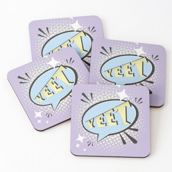 Item preview, YEET Comic Speech Bubble Funny Meme Spring Violet designed and sold by Missing In Art.