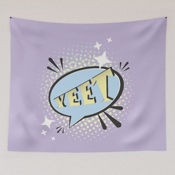 Item preview, YEET Comic Speech Bubble Funny Meme Spring Violet designed and sold by Missing In Art.