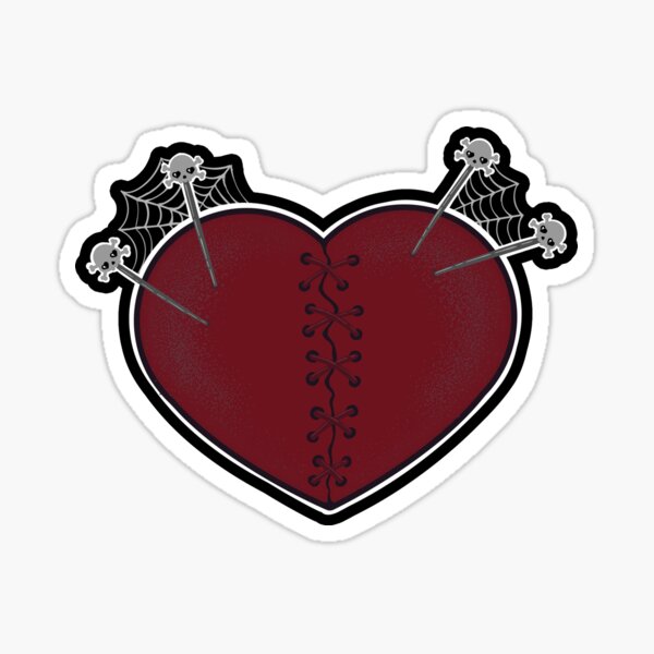 Voodoo Heart Sticker for Sale by sasyall