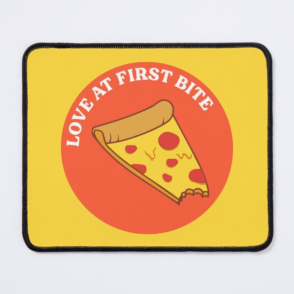 Item preview, Love at first bite | Love for pizza | Pizza forever designed and sold by Printeesign Shop.