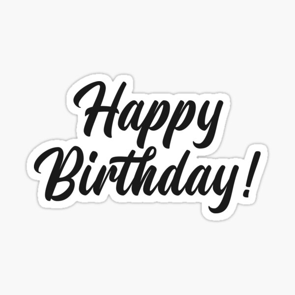 Happy Birthday Sticker
