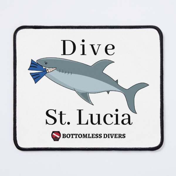 Item preview, Dive St. Lucia Shark with Diver designed and sold by BottomlessDiver.