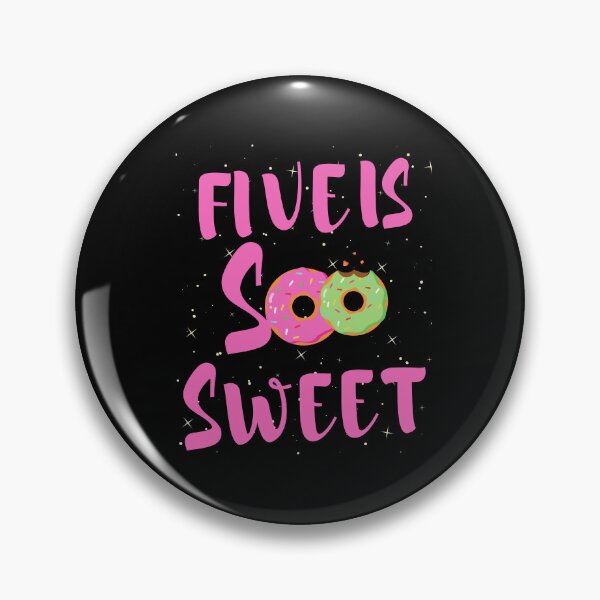 Item preview, Five Is So Sweet 5th Birthday Donut Birthday Fifth Birthday Girl 5th  designed and sold by SweetbeStore.