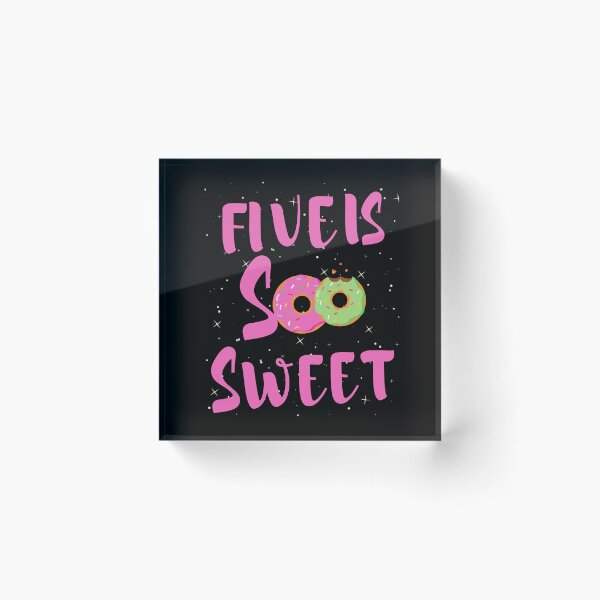 Item preview, Five Is So Sweet 5th Birthday Donut Birthday Fifth Birthday Girl 5th  designed and sold by SweetbeStore.