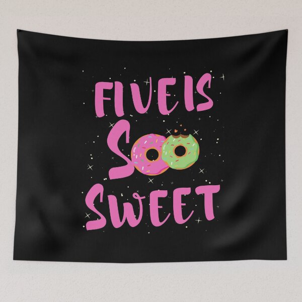Item preview, Five Is So Sweet 5th Birthday Donut Birthday Fifth Birthday Girl 5th  designed and sold by SweetbeStore.
