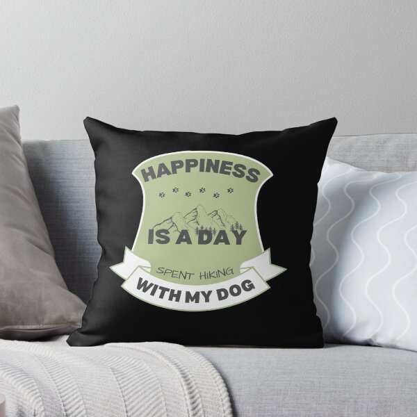 Item preview, Happiness Is A Day Spent Hiking With My Dog, outdoor adventure, hiker,   designed and sold by oufa.
