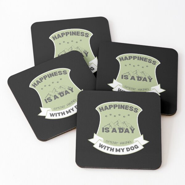 Item preview, Happiness Is A Day Spent Hiking With My Dog, outdoor adventure, hiker,   designed and sold by oufa.