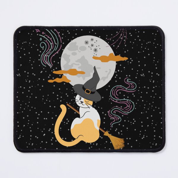 Item preview, Cute magic wizard cat in the dark sky designed and sold by mark-taylor.