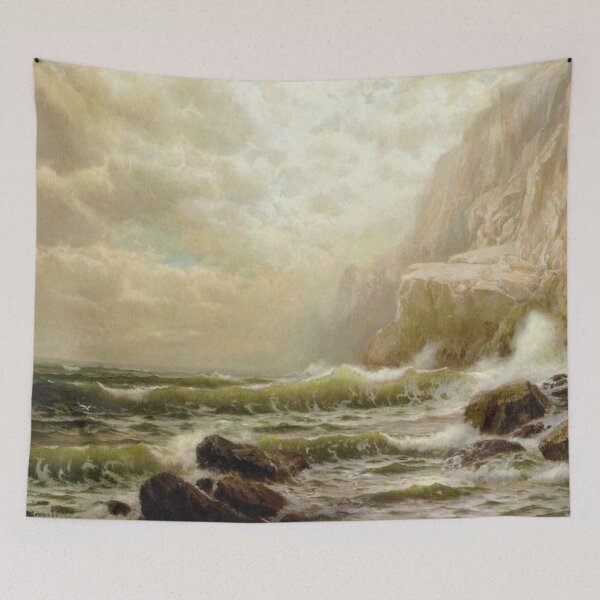 Item preview, Powerful Ocean Waves Crashing Against Jagged Rocks designed and sold by SweetMySpot.