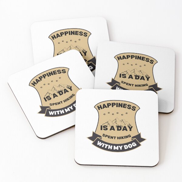 Item preview, Happiness Is A Day Spent Hiking With My Dog, outdoor adventure, hiker,   designed and sold by oufa.