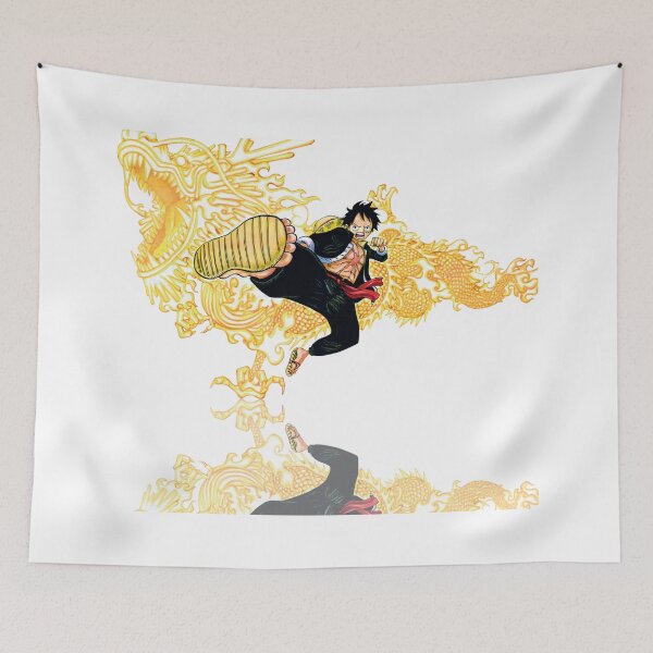 Item preview, Cartoon Fire Kick Luffy designed and sold by AndyArtic.