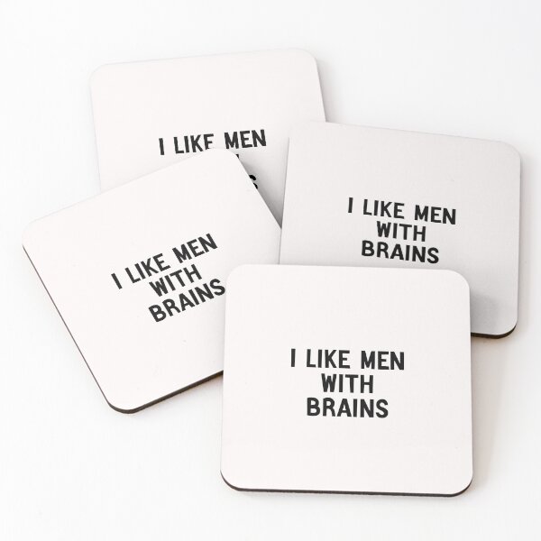 Item preview, funny i like men with brains  gift idea for woman designed and sold by Crystakim.