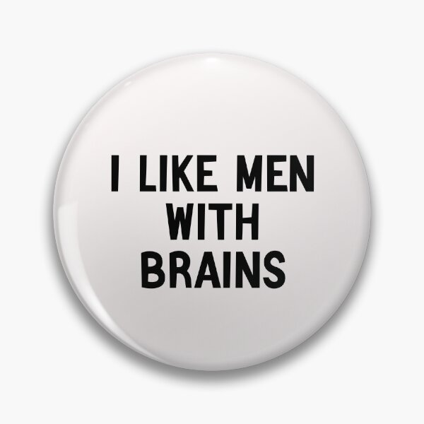 Item preview, funny i like men with brains  gift idea for woman designed and sold by Crystakim.