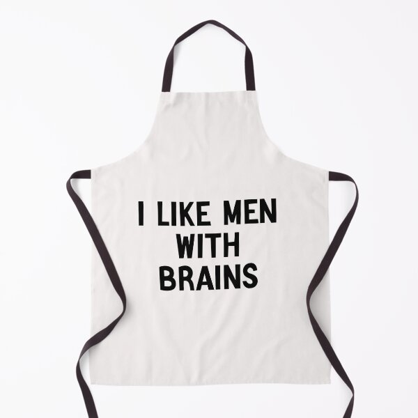 Item preview, funny i like men with brains gift idea for woman designed and sold by Crystakim.