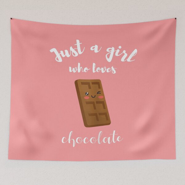 Item preview, JUST A GIRL WHO LOVES CHOCOLATE designed and sold by angelescar.
