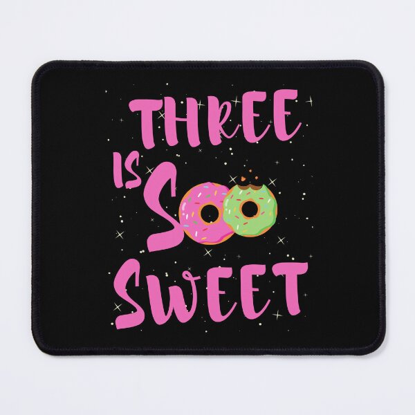 Item preview, Three Is So Sweet 3rd Birthday Donut Birthday third Birthday Girl 3rd designed and sold by SweetbeStore.