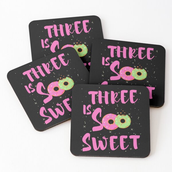 Item preview, Three Is So Sweet 3rd Birthday Donut Birthday third Birthday Girl 3rd  designed and sold by SweetbeStore.