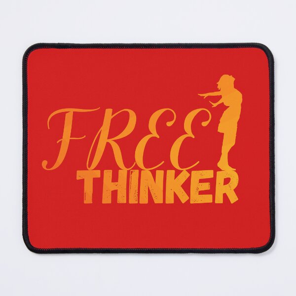 Artikelvorschau, Free thinker quote light orange abstract gradient texture free woman design entworfen und verkauft von PositiveStudio7.