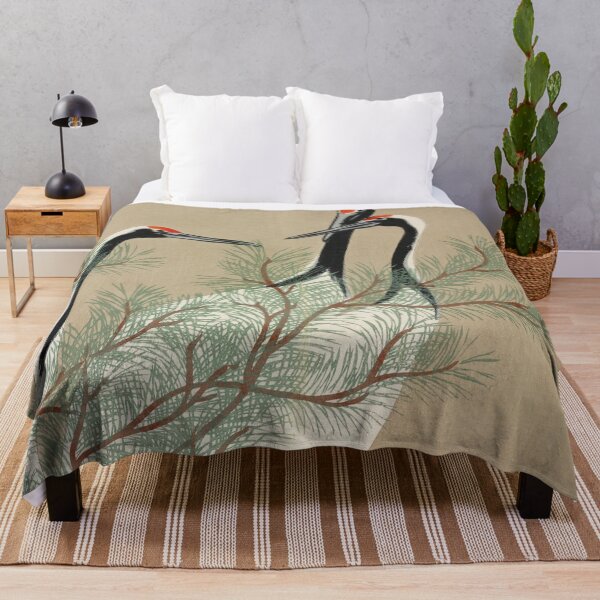 Item preview, Japanese Art Cranes from Momoyogusa (1909) by Kamisaka Sekka designed and sold by Designedbysm.