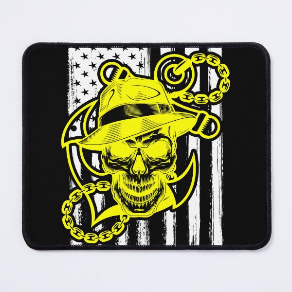 Item preview, gangster skull and USA flag designed and sold by TheBFStore.