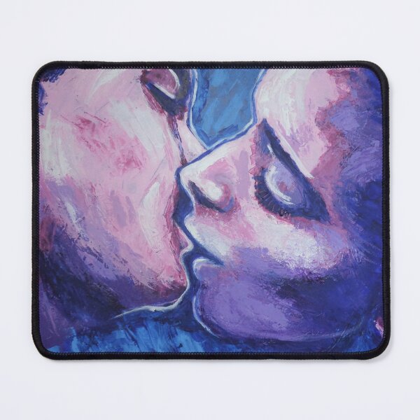 Item preview, Lovers - Kiss In Pink And Blue designed and sold by Carmen Tyrrell.