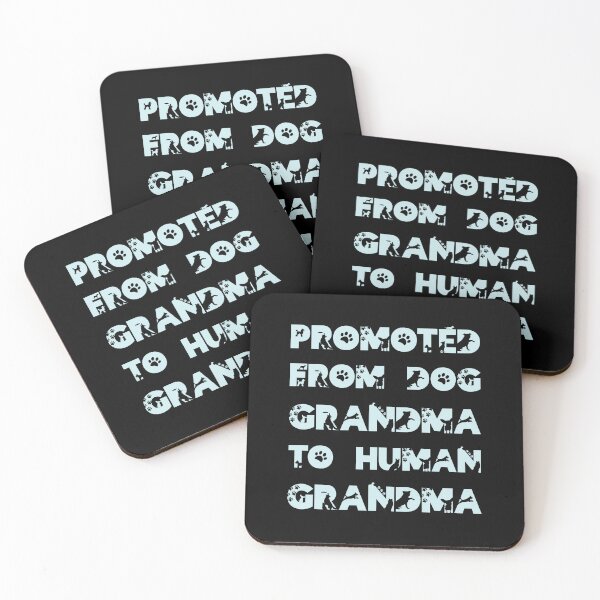 Item preview, Promoted From Dog Grandma To Human Grandma Funny Simple Grandma Dog Lovers Gift Cute Special Dog Text Style designed and sold by pedrored369.