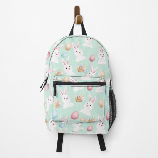 Item preview, Easter Bunny And Eggs Pattern- Mint Green designed and sold by Designs By YL.