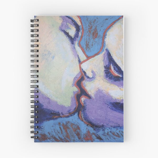 Item preview, Lovers - Kiss In Purple And Blue designed and sold by Carmen Tyrrell.