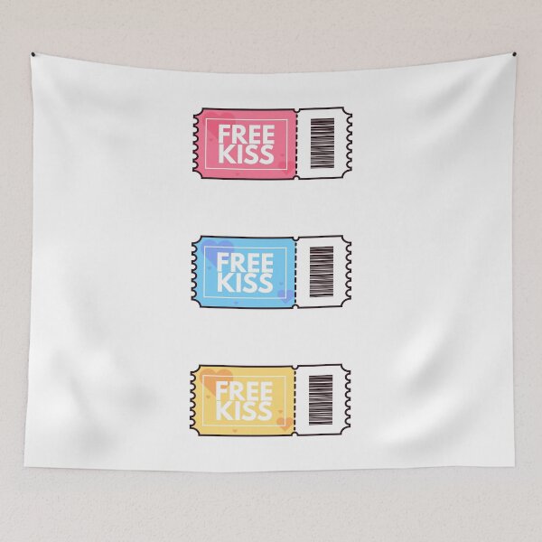 Item preview, FREE KISS Ticket - Vector Illustration - Free Kiss Voucher designed and sold by VizcwntGFX.
