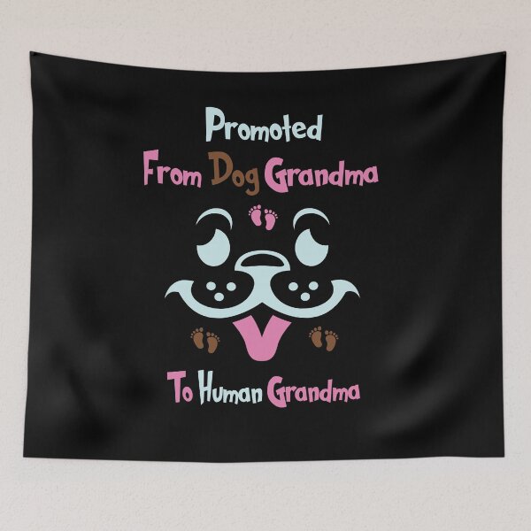 Item preview, Promoted From Dog Grandma To Human Grandma Funny Cool Great Grandma Dog Lovers Gift Cute Special Dog Face Illustration designed and sold by pedrored369.