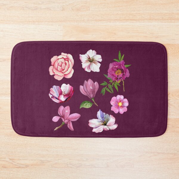 Item preview, Beautiful Vintage Watercolor Flowers Collage | Peony, Magnolia, Rose Flowers designed and sold by MiaDelelai.