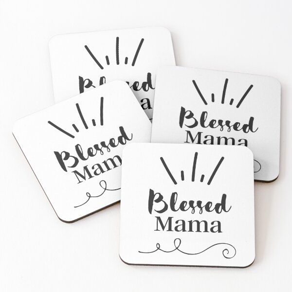 Item preview, Blessed Mama Quote designed and sold by JadedLilacsArt.