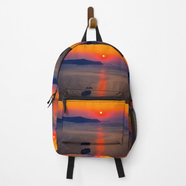 Item preview, Santorini Cruise Ship, Red Sunset designed and sold by Paul Thompson Photography.