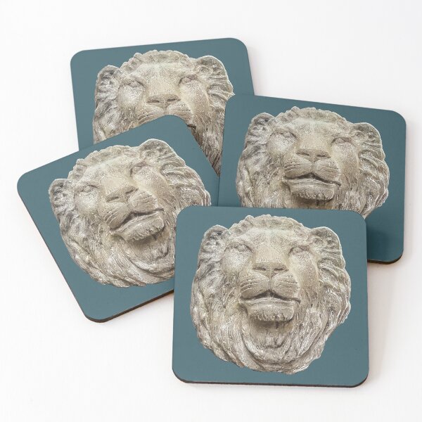 Item preview, Portrait of a stone lion designed and sold by MarieClaude1954.