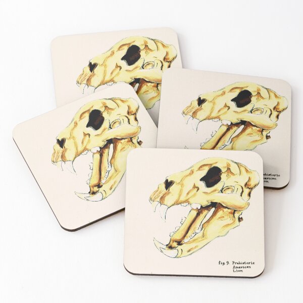 Item preview, Prehistoric American Lion Skull designed and sold by Guinea Pigs and Books.
