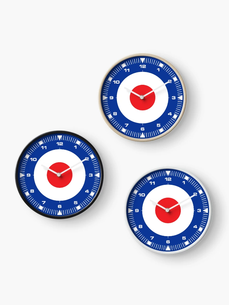 Thumbnail 3 of 4, Clock, Mod Clock - R.A.F. Roundel designed and sold by CellularSong.