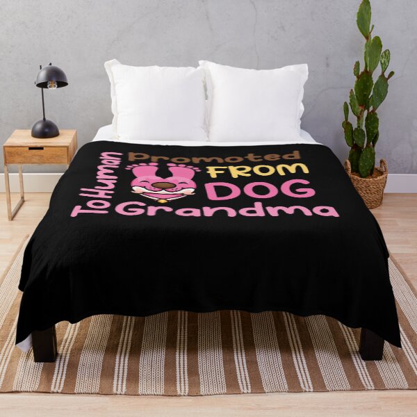 Item preview, Promoted From Dog Grandma To Human Grandma Funny Pink Cool Grandma Dog Lovers Gift Cute Perfect Idea Dog Owners designed and sold by pedrored369.