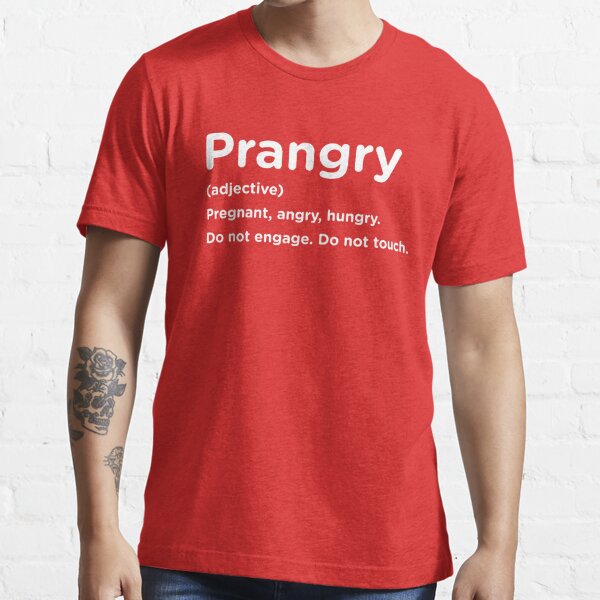 Prangry Saurus Definition Funny Pregnancy Announcement Shirt & Tank Top 