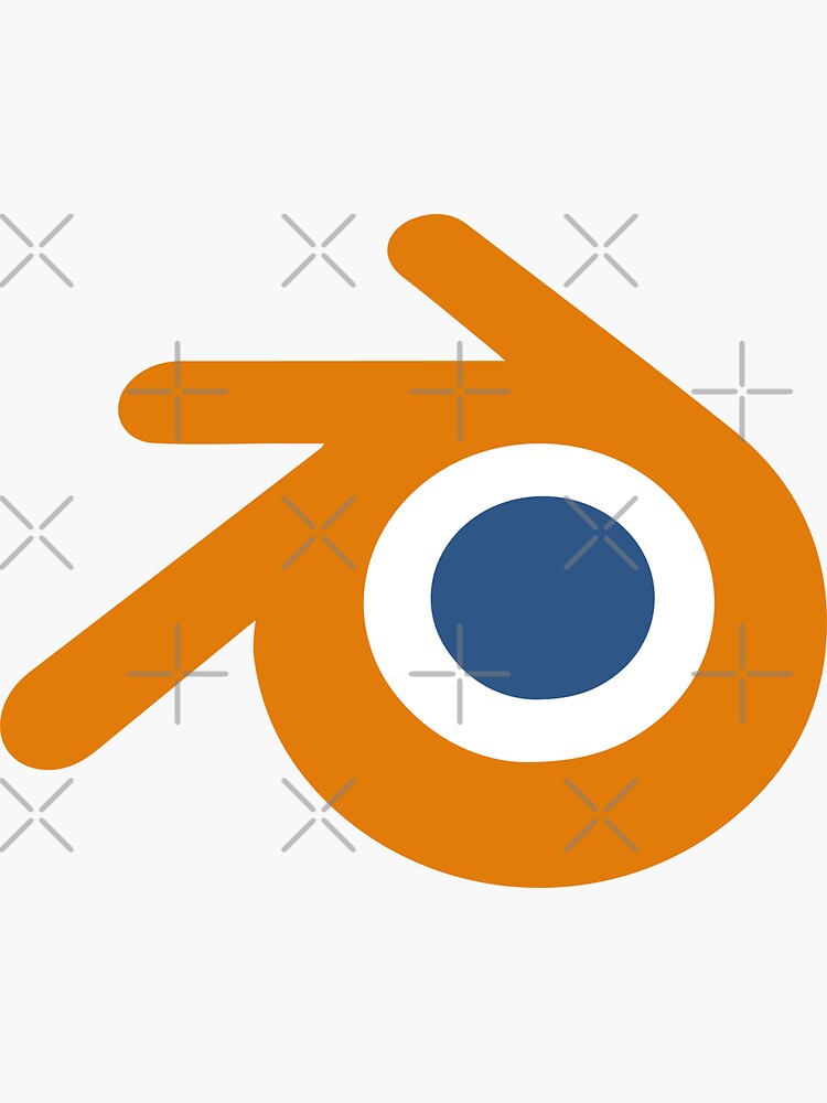 "BlenderLogo for 3d artist" Sticker for Sale by abdemed Redbubble