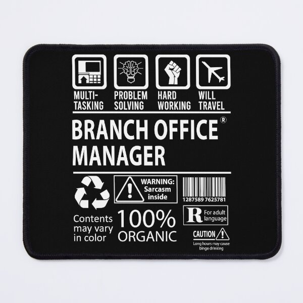 Item preview, Branch Office Manager T Shirt - MultiTasking Certified Job Gift Item Tee designed and sold by sabinacsnm.