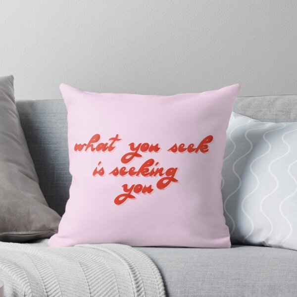 Item preview, What you seek is seeking you Rumi Quote in 70s Style in Lilac  designed and sold by NAYANA S KUMAR.