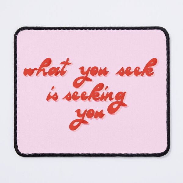 Item preview, What you seek is seeking you Rumi Quote in 70s Style in Lilac designed and sold by NAYANA S KUMAR.
