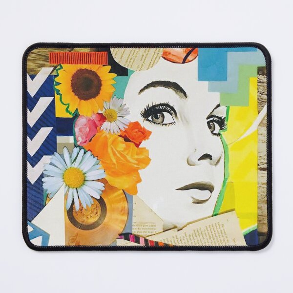Item preview, Mixed Media Collage Portrait designed and sold by clairemartwork.