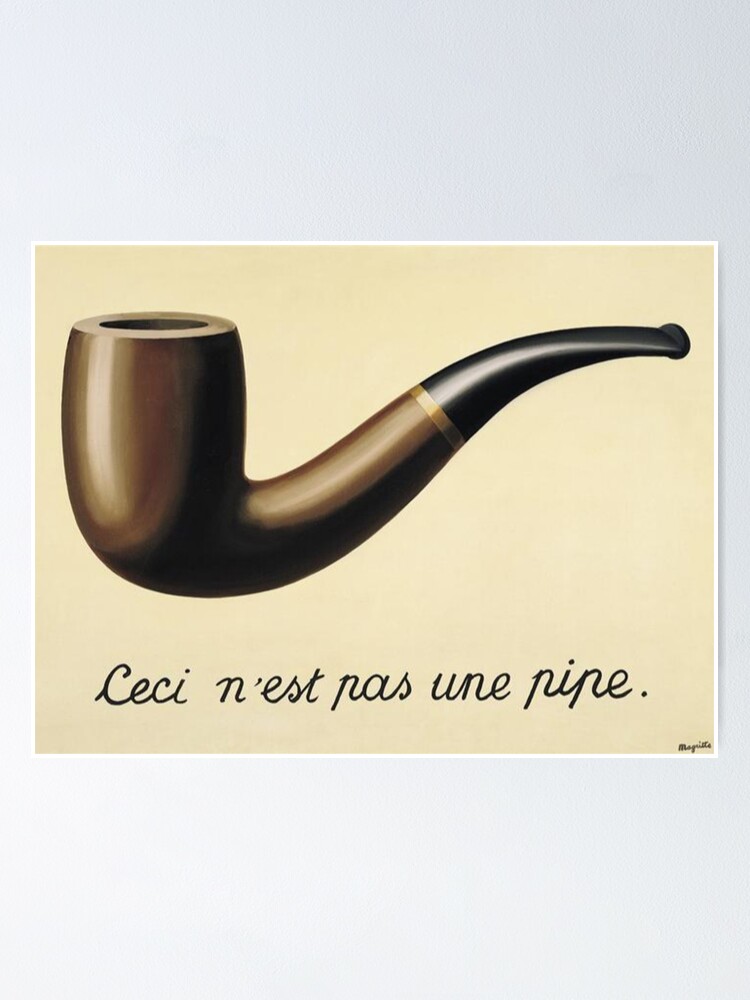 "Rene Magritte Der Verrat der Bilder Das ist keine Pfeife" Poster von Lolc Redbubble