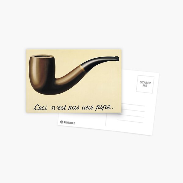 René Magritte - La trahison des images - Ceci n'est pas une pipe Carte postale